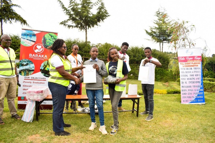 Children showing their gifts
